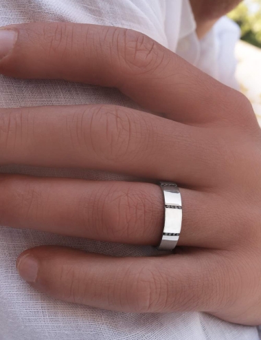 Bague mariage top homme luxe