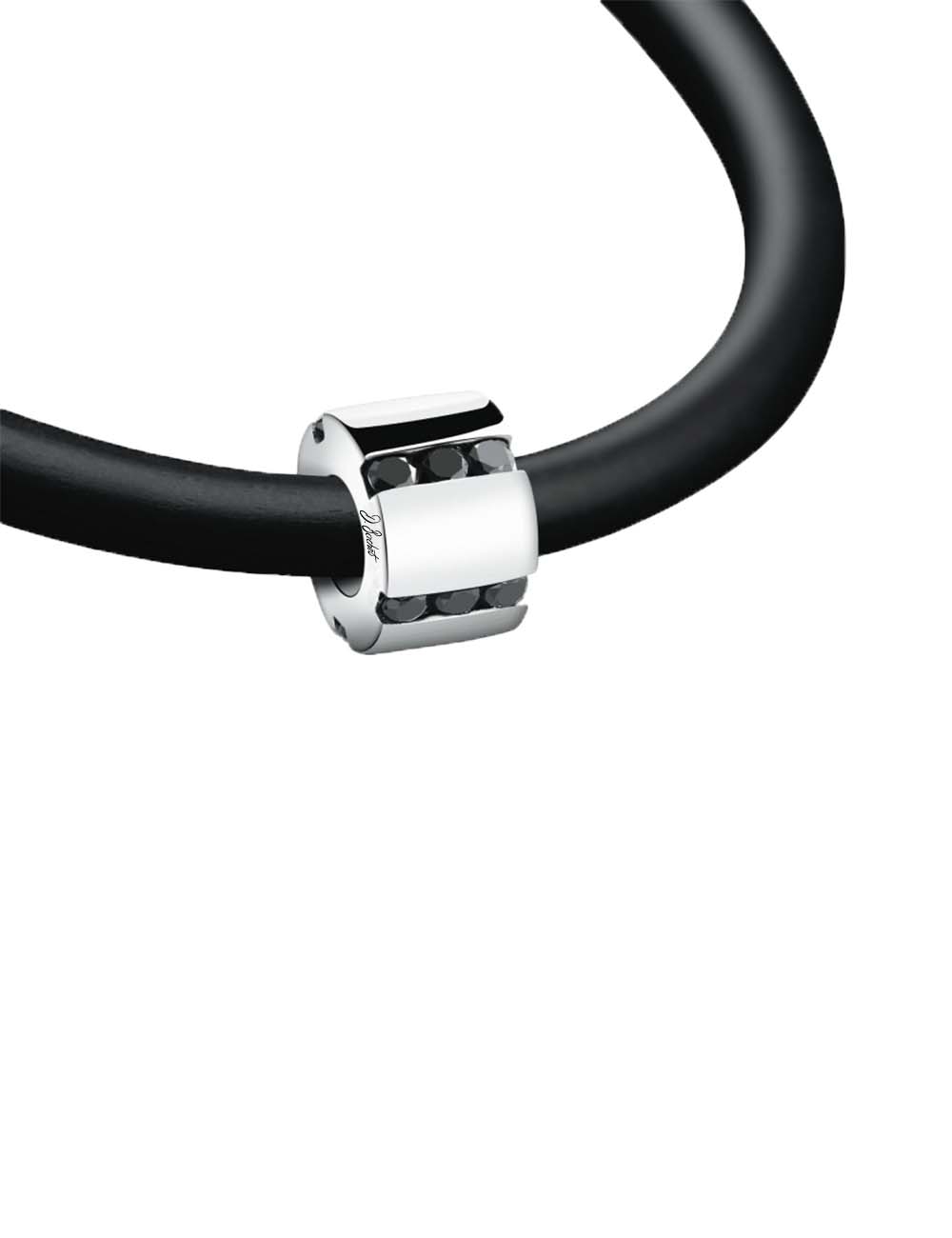 Pendentif homme A Bridge to Unity en or et diamants noirs, bijou luxe moderne, élégant et symbolique pour tous les jours.