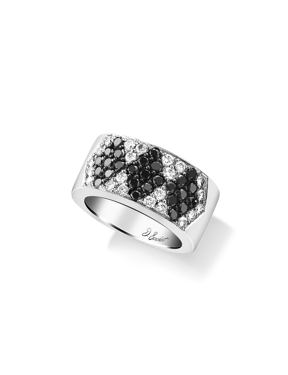 Luxurious Diamond-Paved Women's Ring - Unique Craftsmanship by David Bacher.