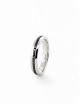 Men's platinum wedding band with black diamonds, refined and sleek design by D.Bachet. Men's platinum wedding band with black diamonds, refined and sleek design by D.Bachet.