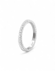 Luxury platinum diamond wedding ring for women, French craftsmanship.