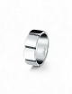 Alliance homme platine 7,5 mm avec diamants noirs, bague de mariage moderne au design graphique.